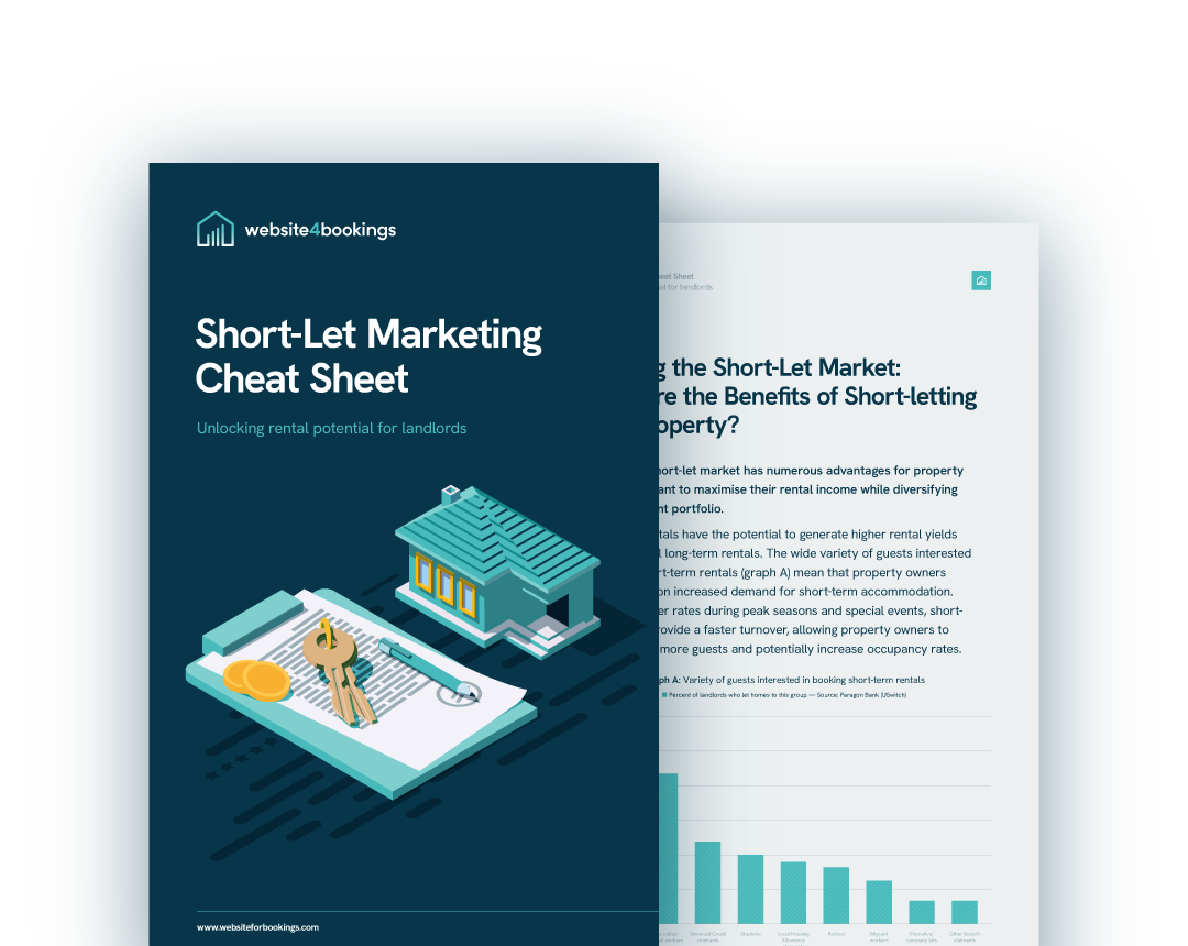 Short let Marketing Cheat Sheet eBook Cover image